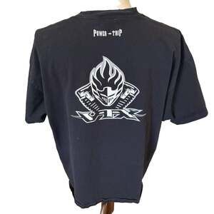 Vintage Power Trip Honda VTX Motorcycle Graphic T-Shirt Black 2XL